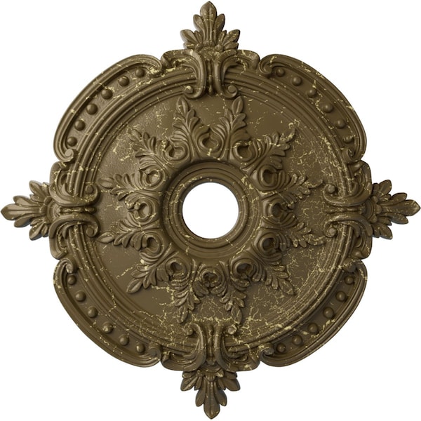 Ekena Millwork Benson Classic Medallion (Canopies up to 6 1/2"), 28 3/8"OD x 3 3/4"ID x 1 5/8"P, Mississippi Mud CM28BEMMC - main